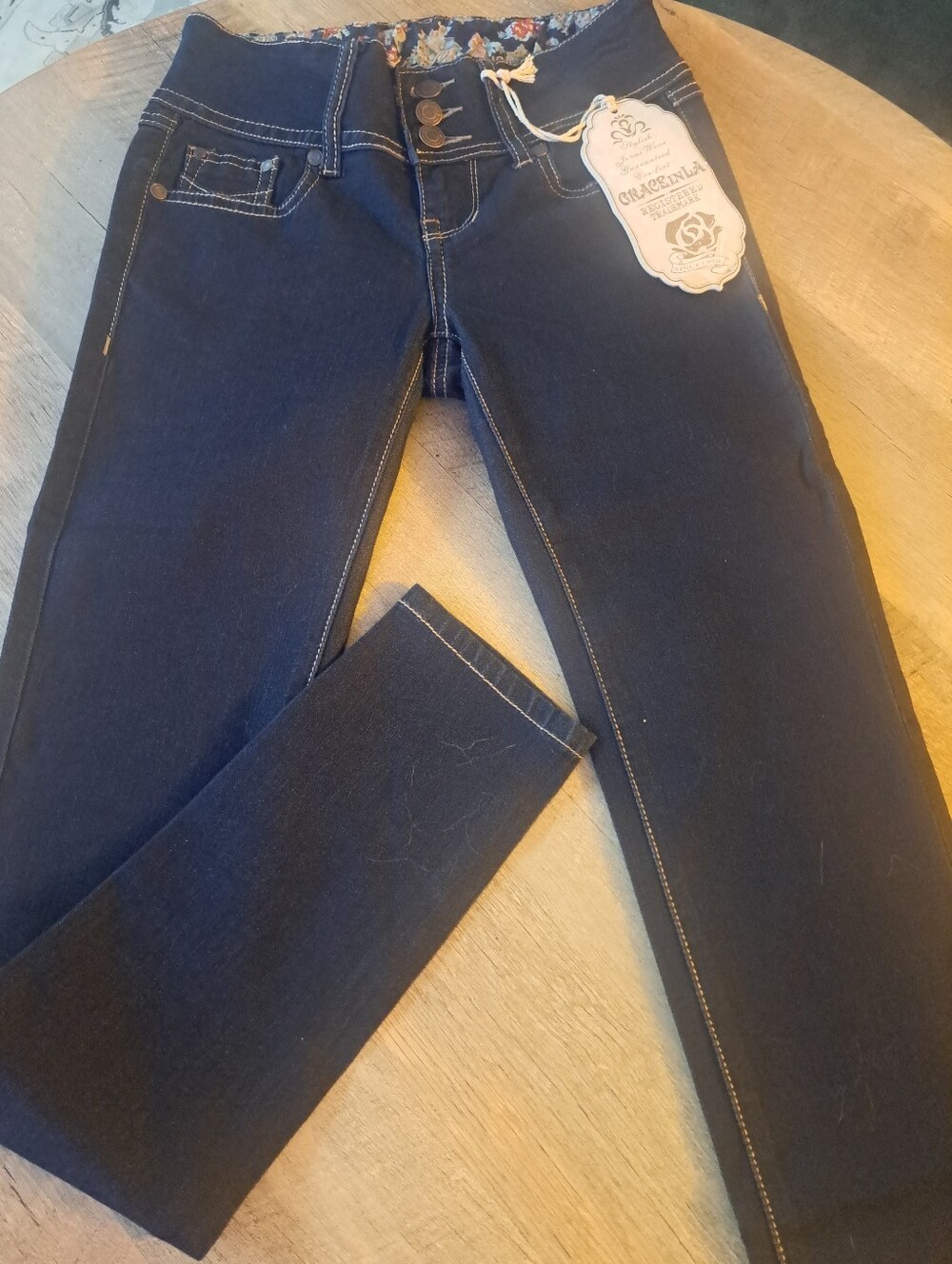 Dark Blue Women's Stretch Jeans -5/26